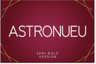Astronueu Semi-Bold: Modern, Sophisticated Font