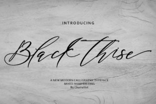 Black Thise: A Bold Script for Digital Campaigns