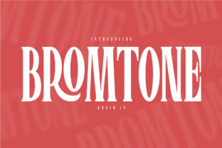Bromtone: A Stylish Serif Font