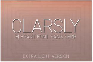Clarsly Extra Light Font