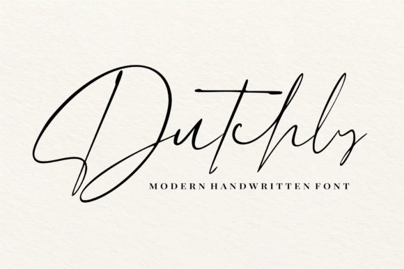 Dutchly: A Modern Handwritten Font