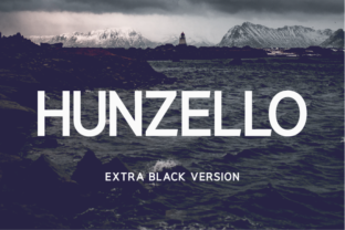 Hunzello Extra Black: A Modern Typeface for Elegant Design