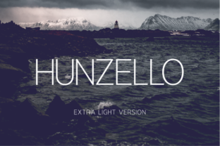 Hunzello Extra Light: A Clean Font for Modern Campaigns