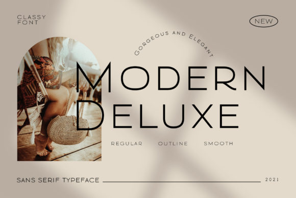 Modern Deluxe Font for Web Design