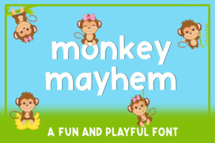 Monkey Mayhem: A Whimsical Sans Serif