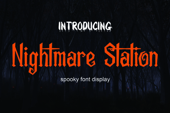 Nightmare Station: A Spooky Blackletter Font That Builds Brand Character