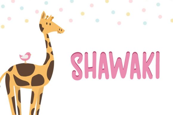 Shawaki: A Playful Font for Creative Projects