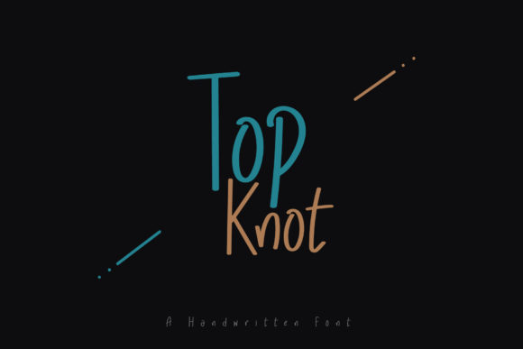 Top Knot: A Handwritten Font for Web Design